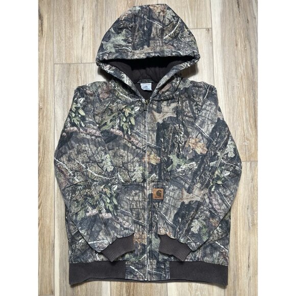 Carhartt Real Tree Camo Quilted Canvas Jacket - Youth Large (14-16) - Picture 1 of 16